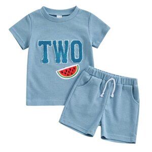 Watermelon Outfit Second Birthday Smart Watermelon Clothes Shirt Shorts